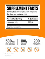 BulkSupplements.com L-Histidine HCl Powder
