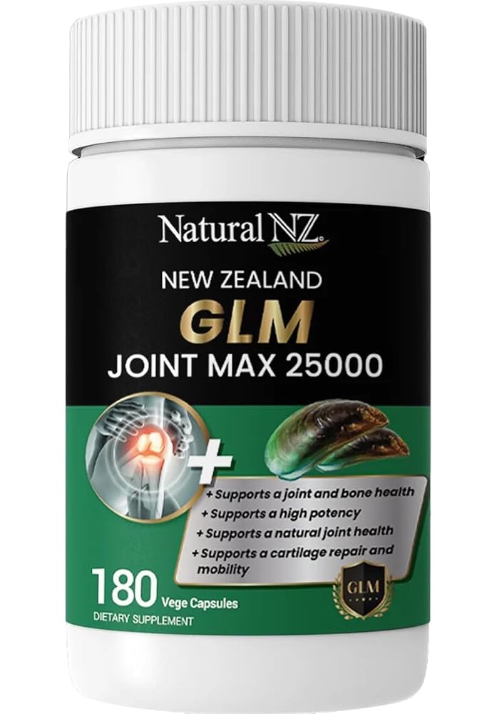 Natural NZ GLM Green Lipped Mussel Joint Max 25000 - 180 Capsules