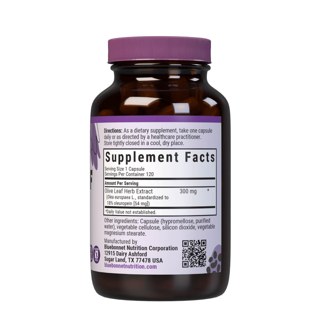 BlueBonnet Olive Leaf Herb Extract - 120 Vegetable Capsules - image 2