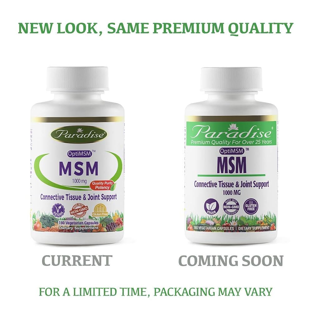 Paradise Herbs MSM Whole Body Support - 180 Capsules - image 2