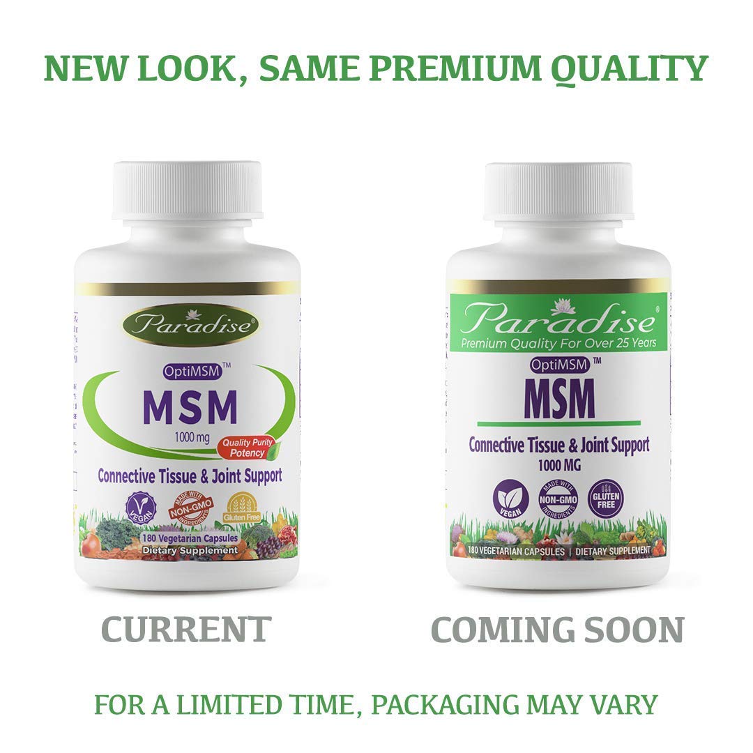 Paradise Herbs MSM Whole Body Support - 180 Capsules - image 2