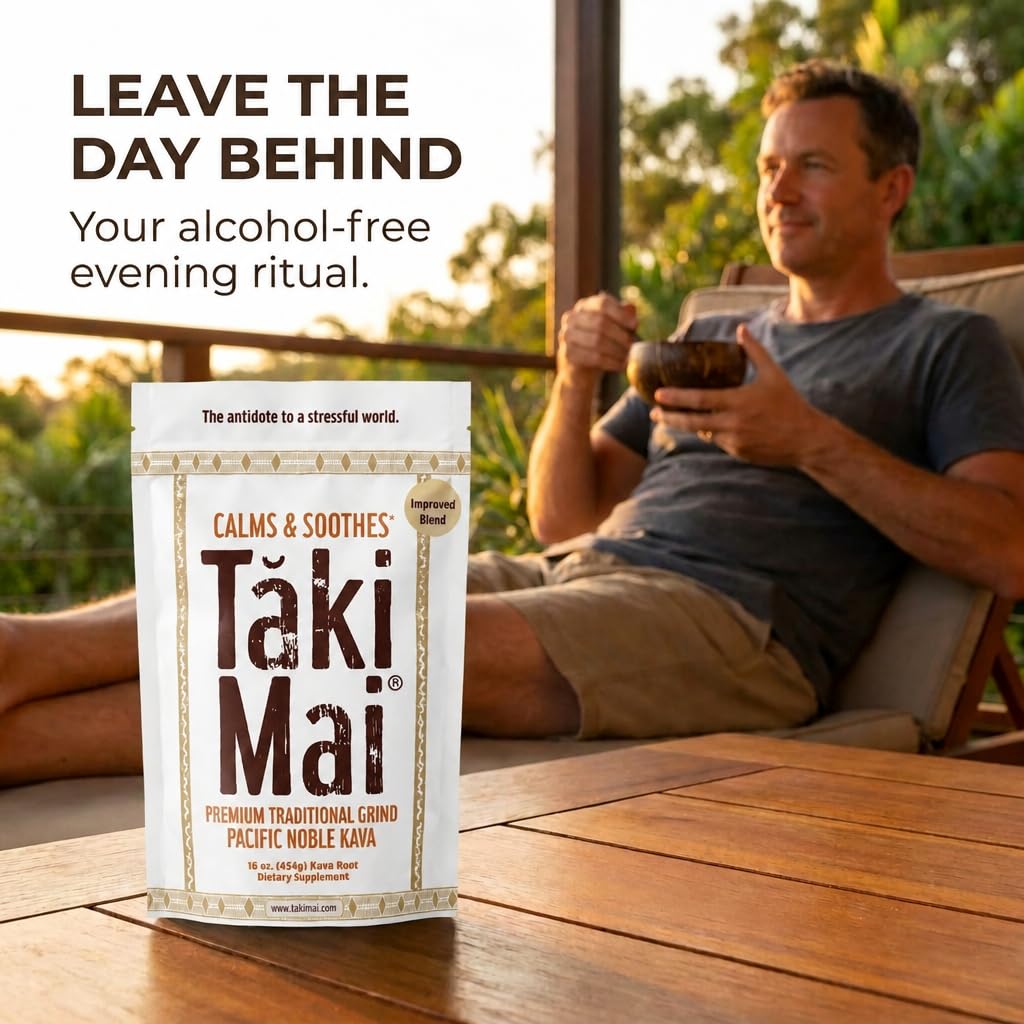Taki Mai Noble Kava Root Powder for Relaxation - 16 Oz - image 5