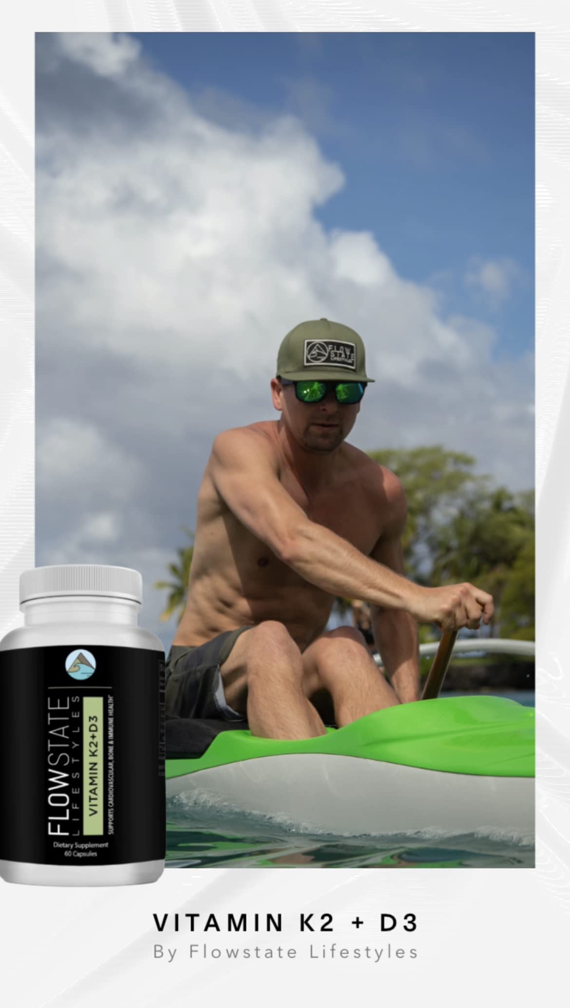 Flowstate Lifestyles K2 + D3 Vitamin Combination - 60 Softgels - image 2
