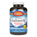 Carlson Cod Liver Oil Gems Omega-3 Lemon - 150 Softgels
