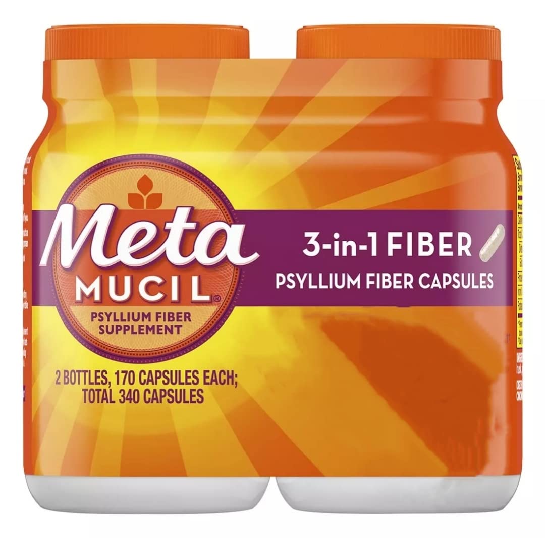 Metamucil Fiber Therapy for Regularity Capsules - 340 Capsules