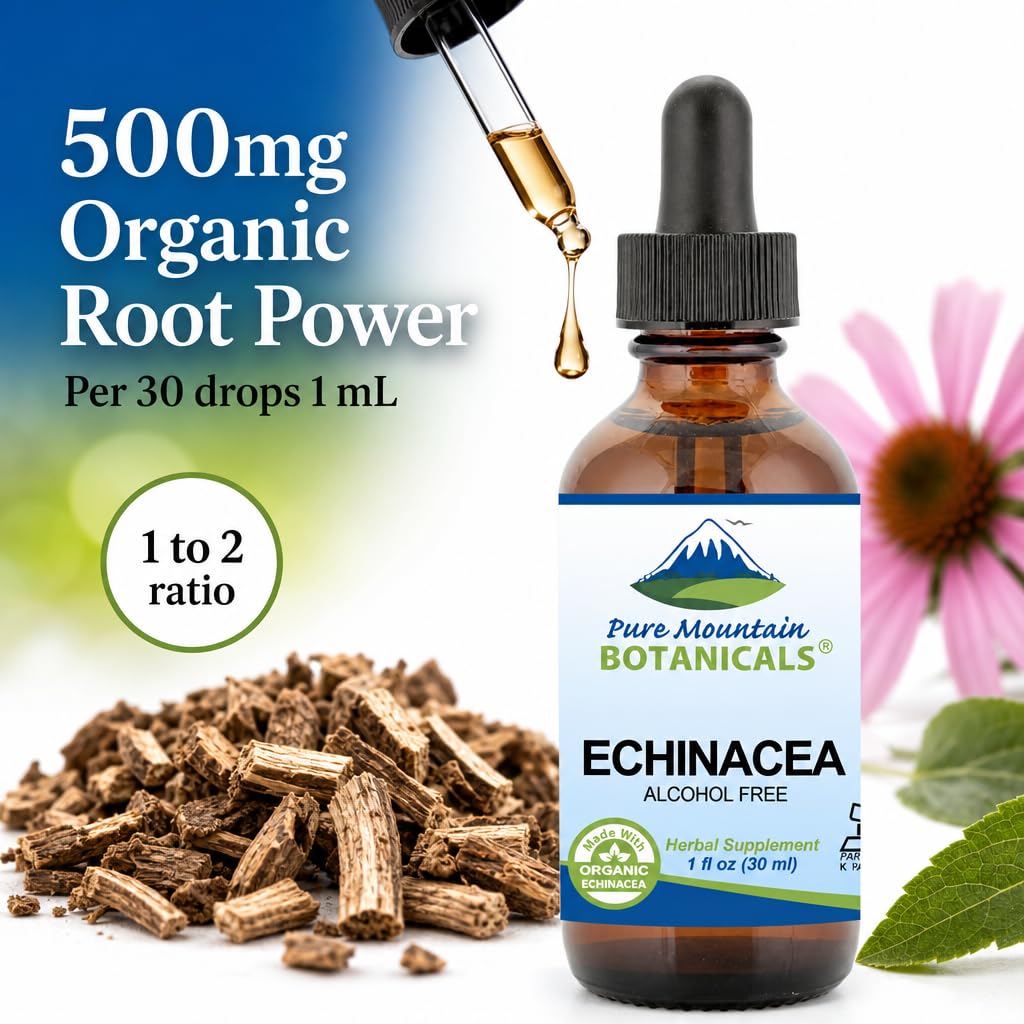 Pure Mountain Botanicals Echinacea Drops Immune Support - 1 oz - image 3