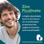 BESTVITE Zinc Picolinate 50mg Immune Support - 240 Vegetarian Capsules - image 2