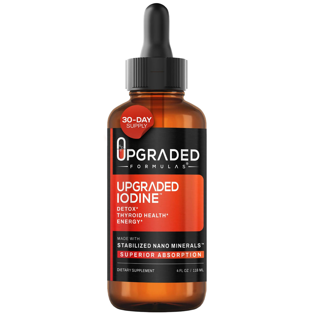 Upgraded Formulas Iodine Supplement Liquid - 4 Fl Oz