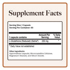 Utzy Naturals Glutathione 250 mg - 60 Vegetarian Capsules - image 3
