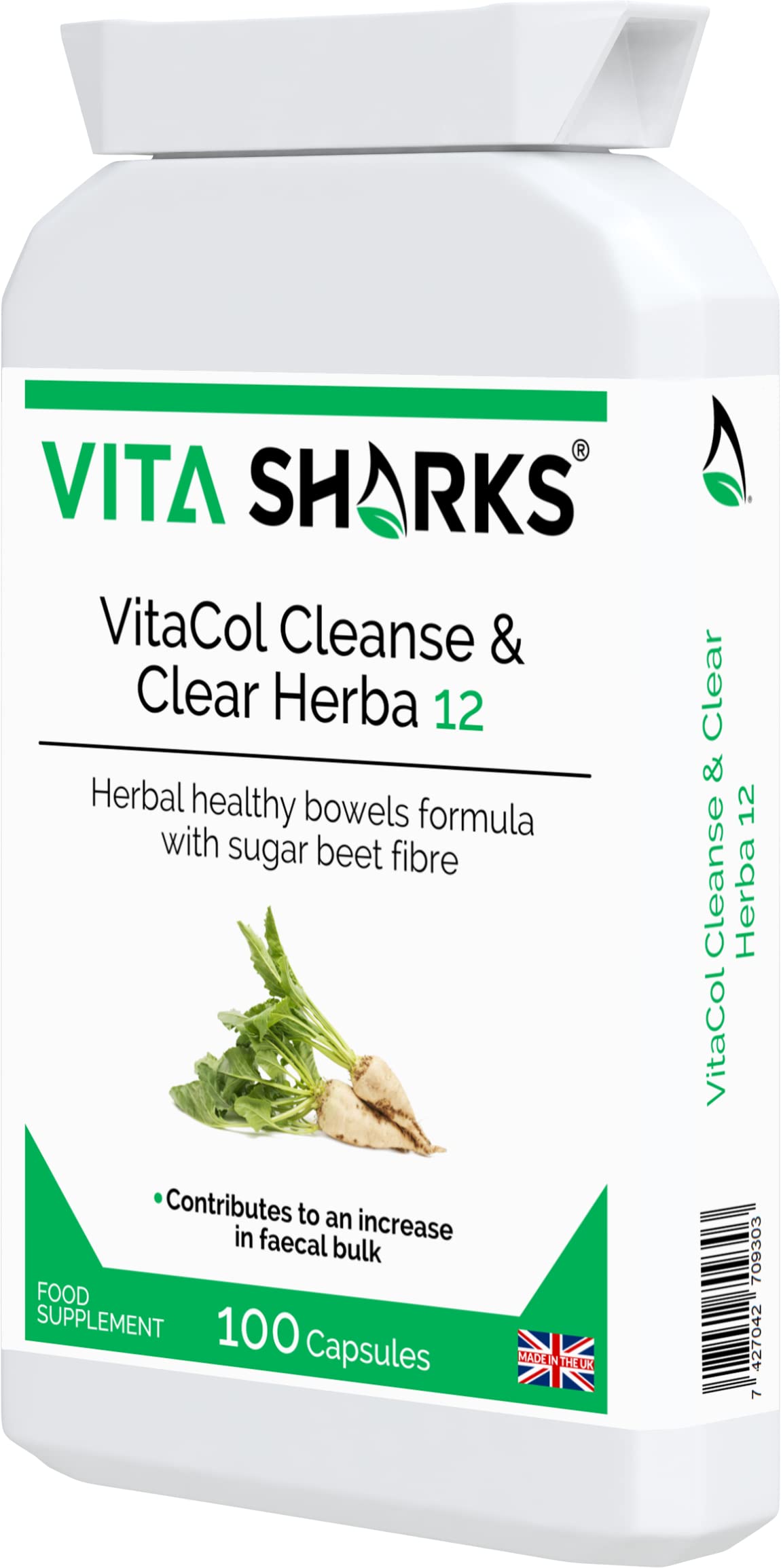 Vita Sharks VitaCol Clense Herba 12 Colon Cleanse - 1 Capsules - image 9