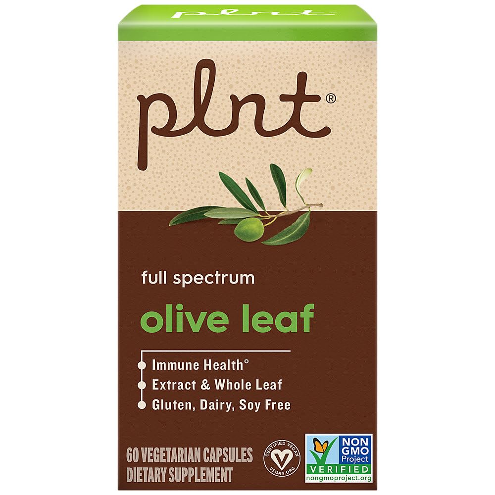 plnt Olive Leaf Full Spectrum Immune Support - 60 Vegetarian Capsules - image 4