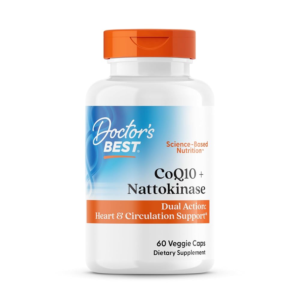 Doctor's Best CoQ10 100 mg + Nattokinase Circulation Support