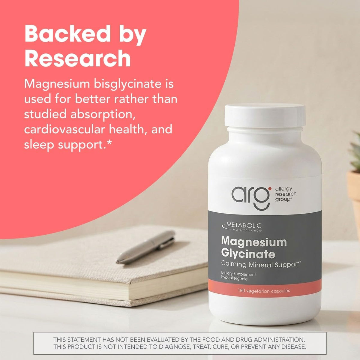 Metabolic Maintenance Magnesium Bisglycinate - 180 Capsules - image 5