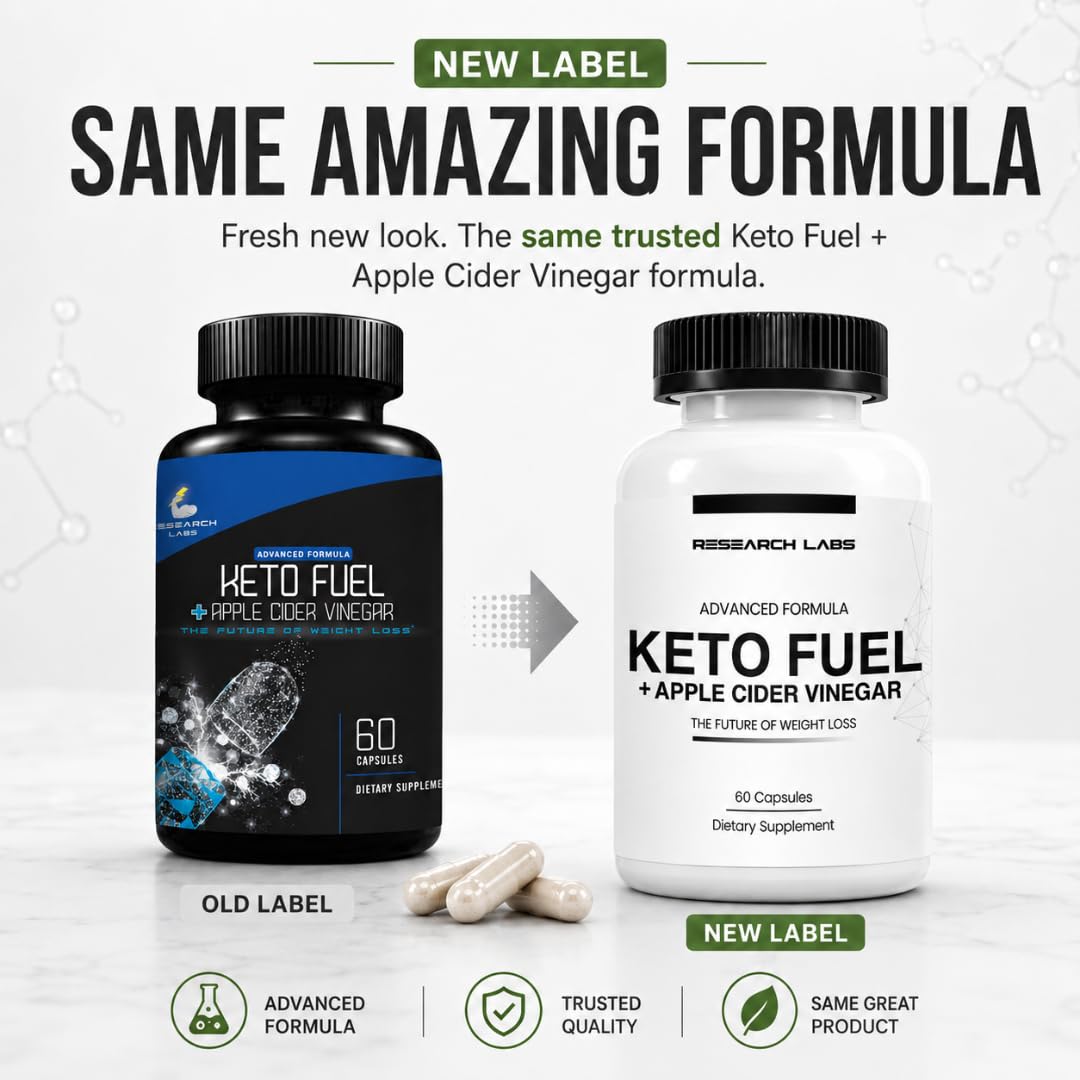 Research Labs Keto Diet Pills with Apple Cider Vinegar - 120 Capsules - image 9