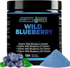 Purity's Best Wild Blueberry Extract Antioxidant - 120 Vegan Capsules