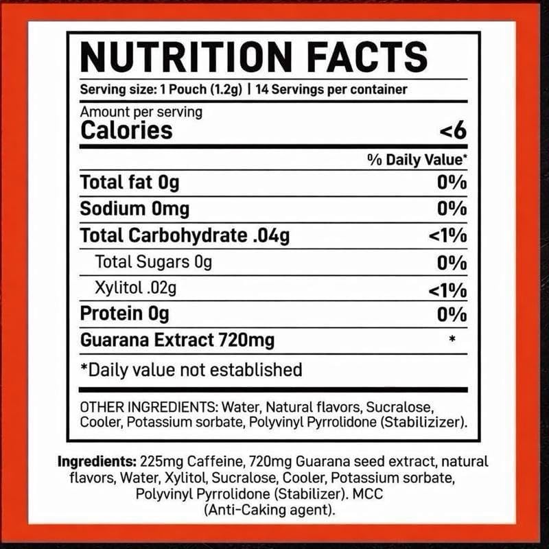 LyvWel yvWel 225mg Caffeine Pouches