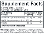 Kirkman GABA with Niacinamide & Inositol 150 mg - 250 Capsules - image 2