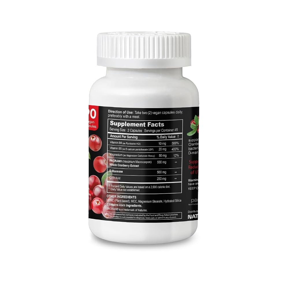 NATURION Cranberry Premium Urinary Tract Support - 90 Capsules - image 3