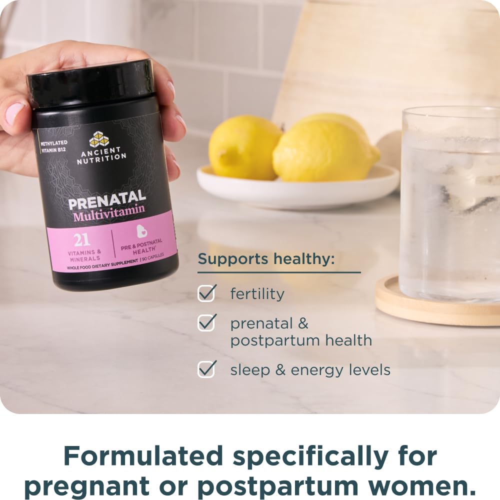 Ancient Nutrition Methylated Prenatal Multivitamin - 90 Capsules - image 4