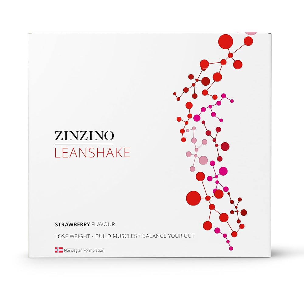 Zinzino LeanShake Strawberry Whey Protein - 16 Servings