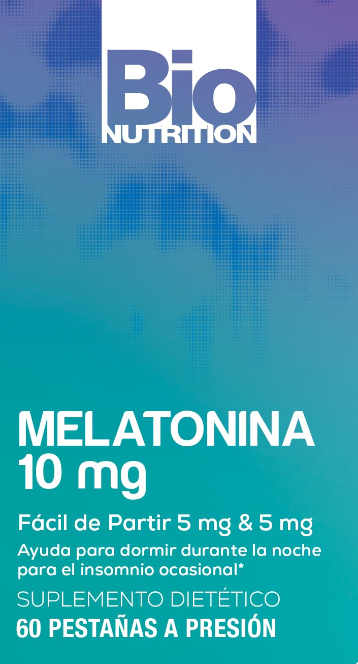 Bio Nutrition Melatonin 10 mg Tablets for Sleep - 60 Count - image 3