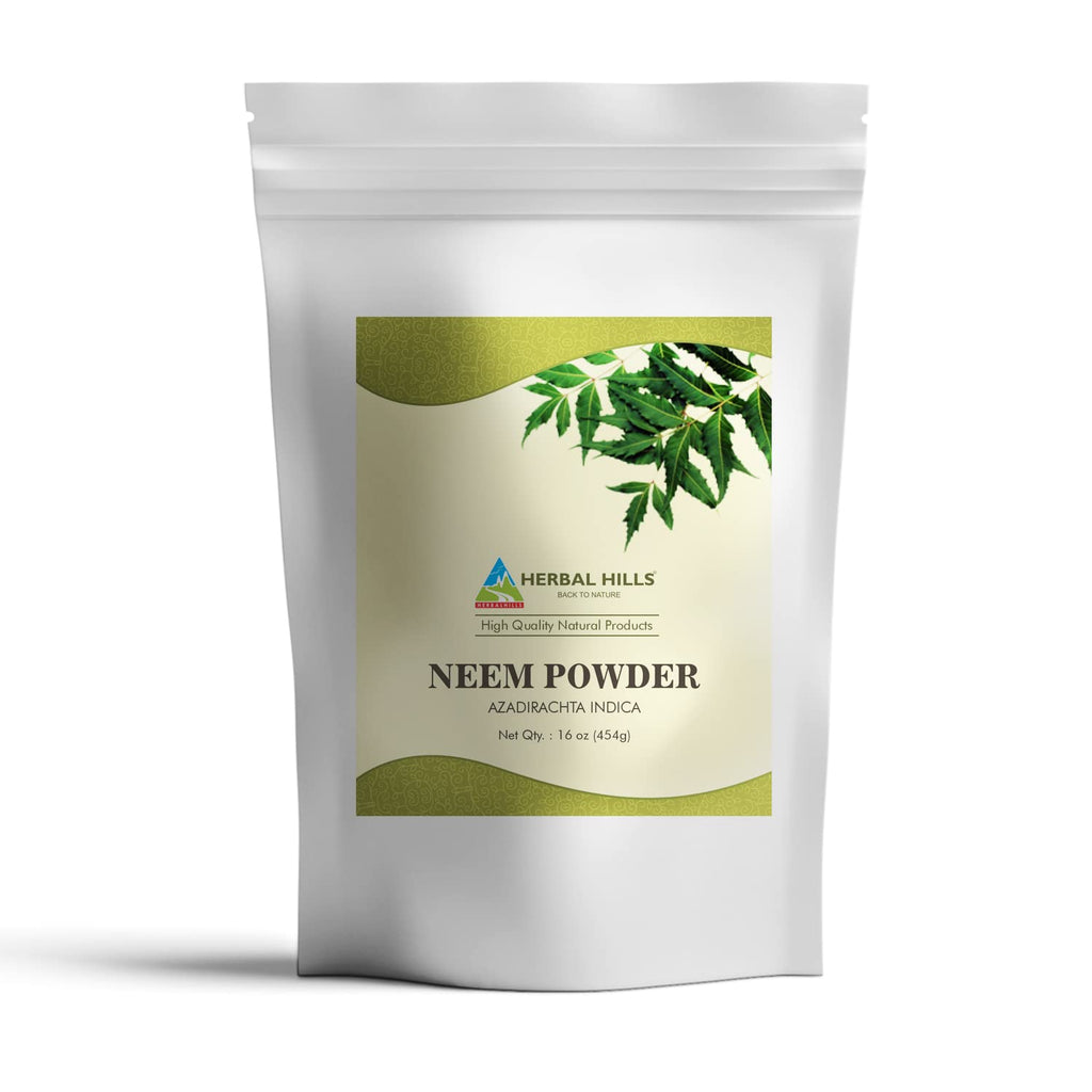HERBAL HILLS Neem Powder Pure Neem Leaf - 16 oz