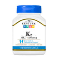 21st Century Vitamin K2 MK-7 100mcg Bone & Heart Support - 110 Capsules