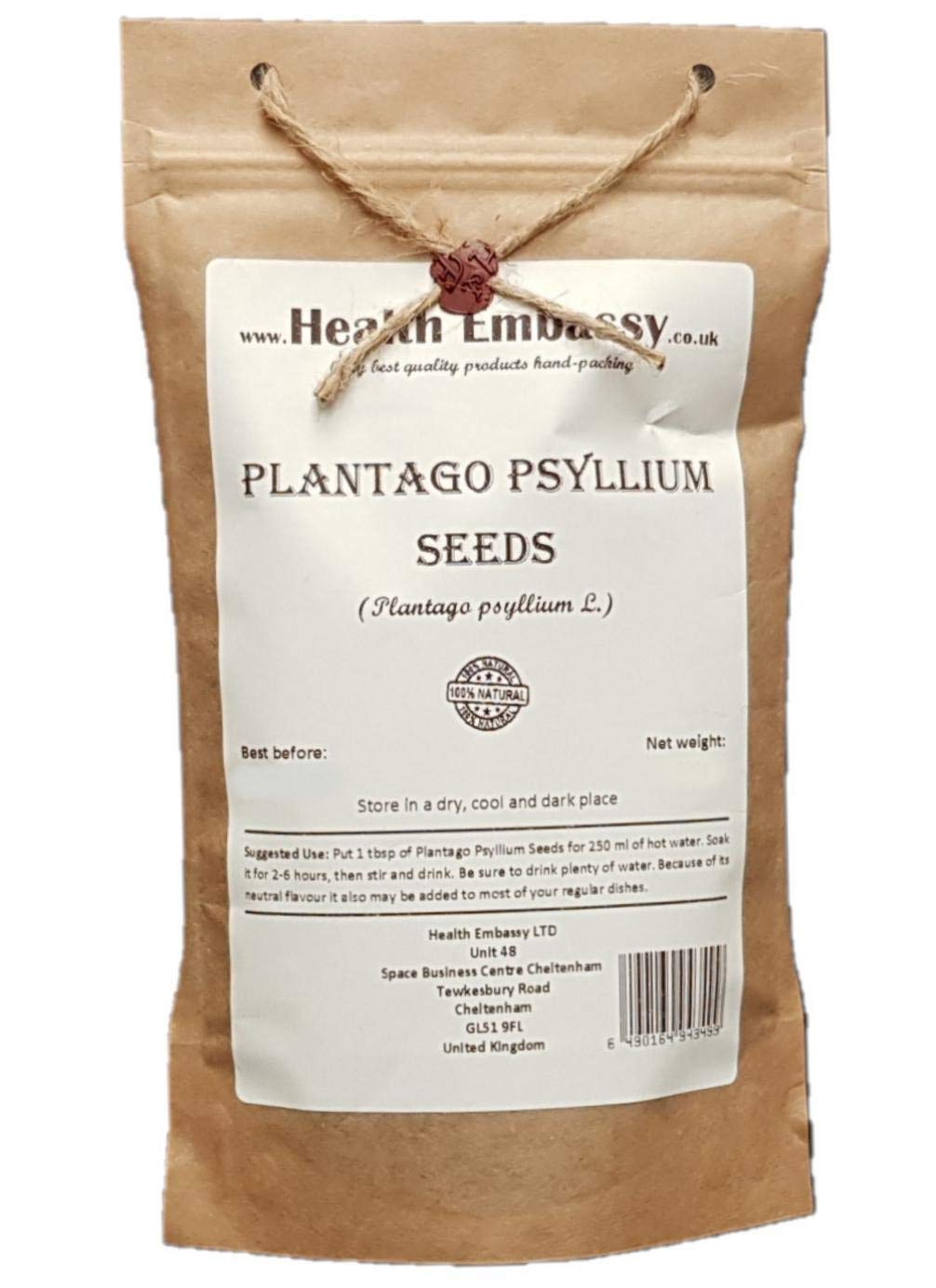 Health Embassy Plantago Psyllium Seeds - 100g