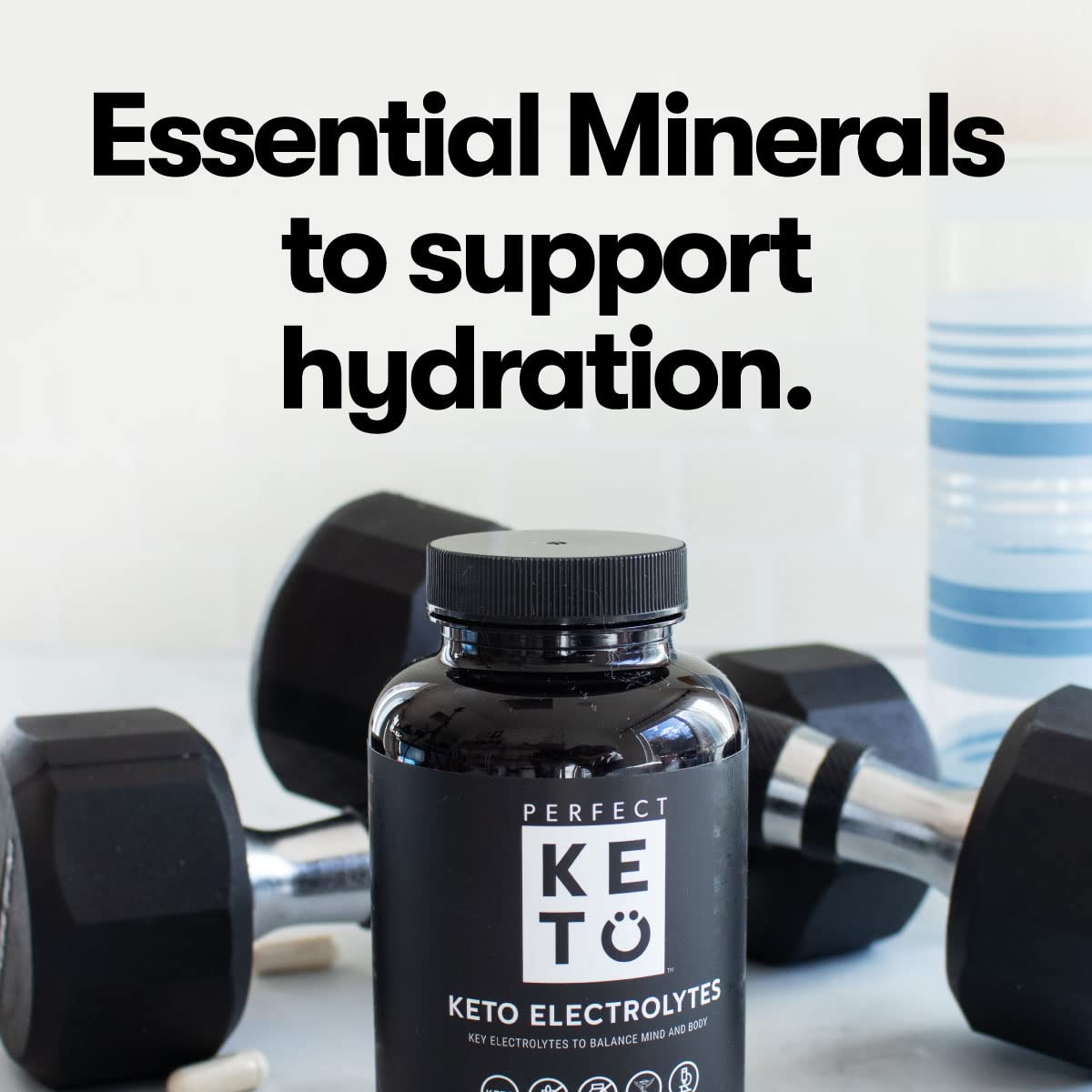 Perfect Keto Electrolytes Hydration Supplement - 120 Capsules - image 4