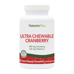 NaturesPlus Ultra Chewable Cranberry for Urinary Tract - 180 Tablets