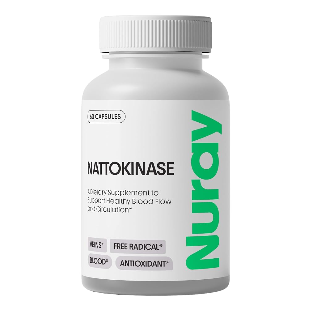 Nuray Nattokinase 150 mg Circulation Support - 60 Vegetarian Capsules