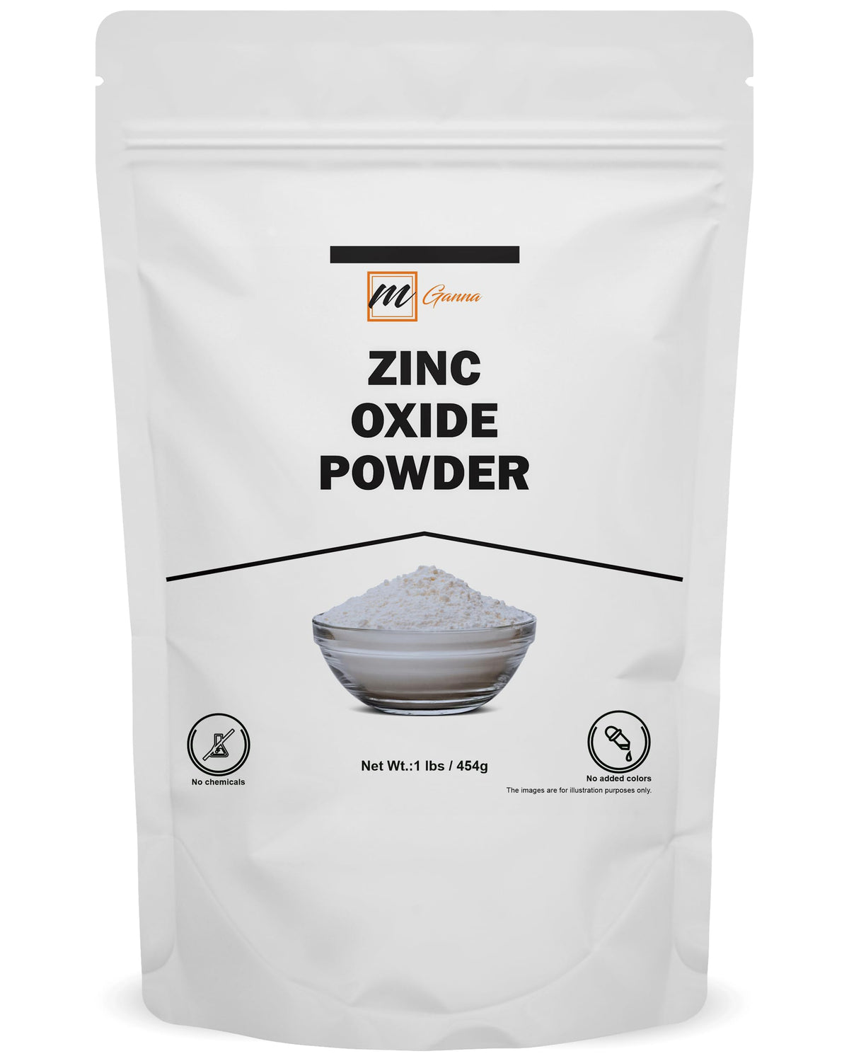mGanna 100% Natural Zinc Oxide Powder - 454g