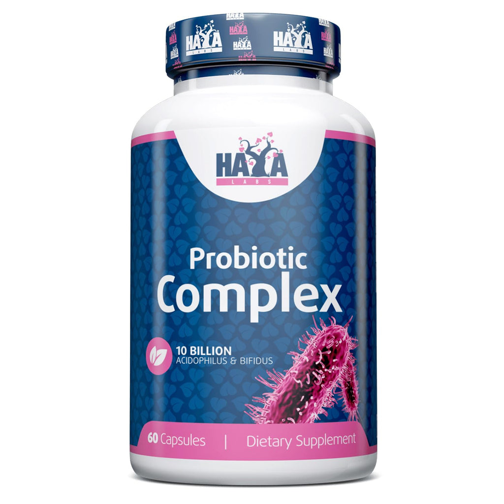 HAYA LABS 10 Billion Acidophilus & Bifidus Probiotic Complex - 60 Capsules