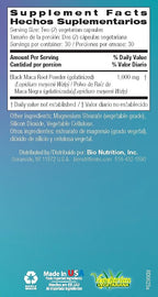 Bio Nutrition Gelatinized Black Maca 500 mg - 60 Vegetarian Capsules - image 7