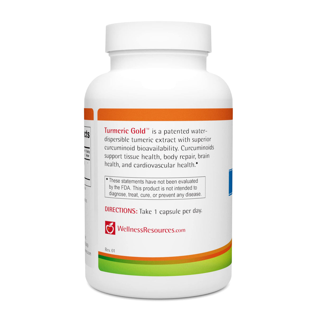 Wellness Resources Turmeric Gold Caps TurmiPure Extract - 90 Capsules - image 3