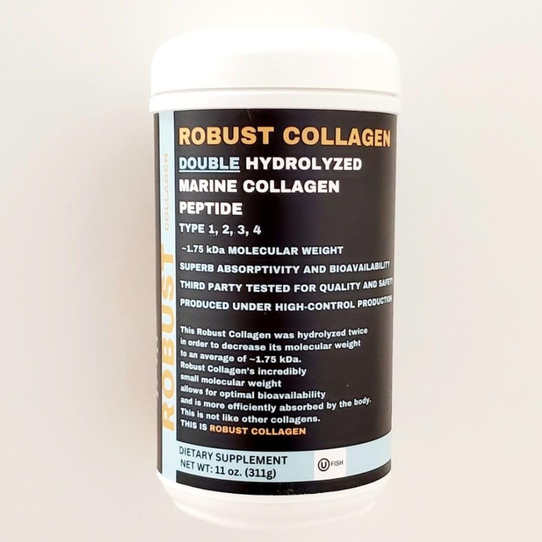 Generic Robust Collagen Double Hydrolyzed Marine Collagen Peptide - 11 oz