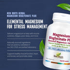 New Roots Herbal Magnesium Bisglycinate 900 mg - 120 Vegetarian Capsules - image 3