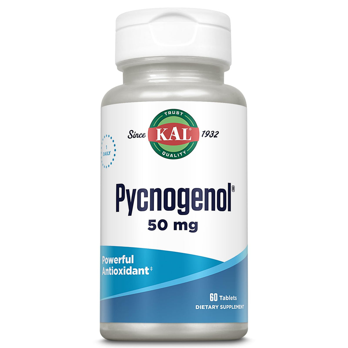 KAL Pycnogenol 50 mg Antioxidant - 60 Tablets