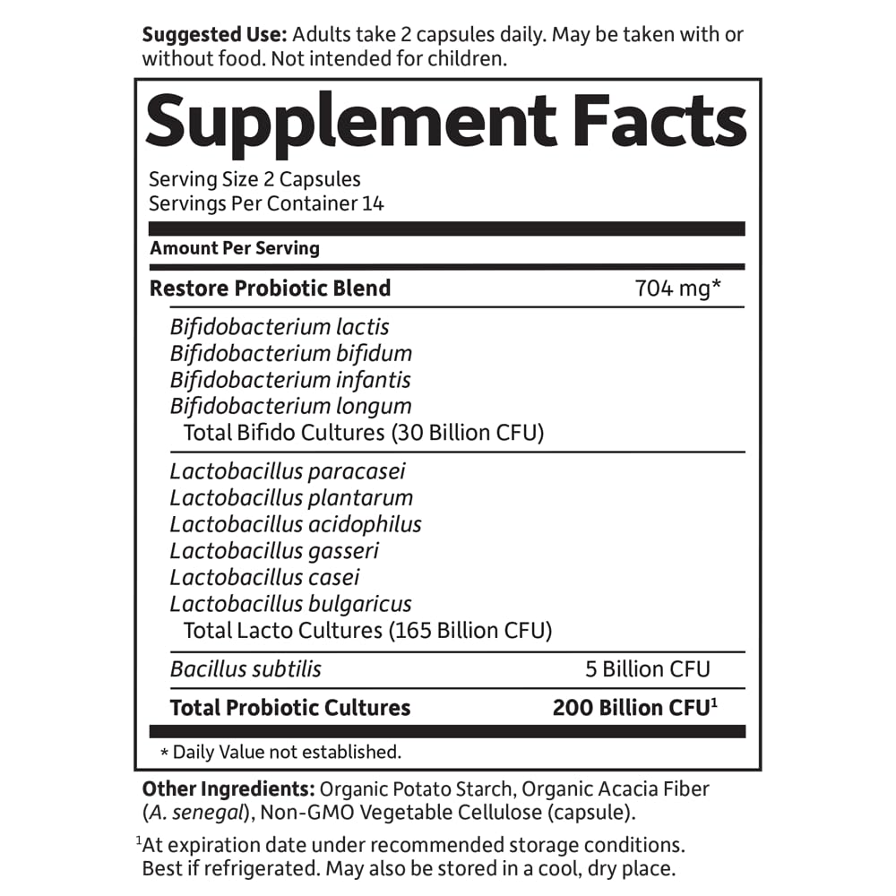 Garden of Life Dr. Formulated Platinum Restore Probiotics - 28 Capsules - image 4