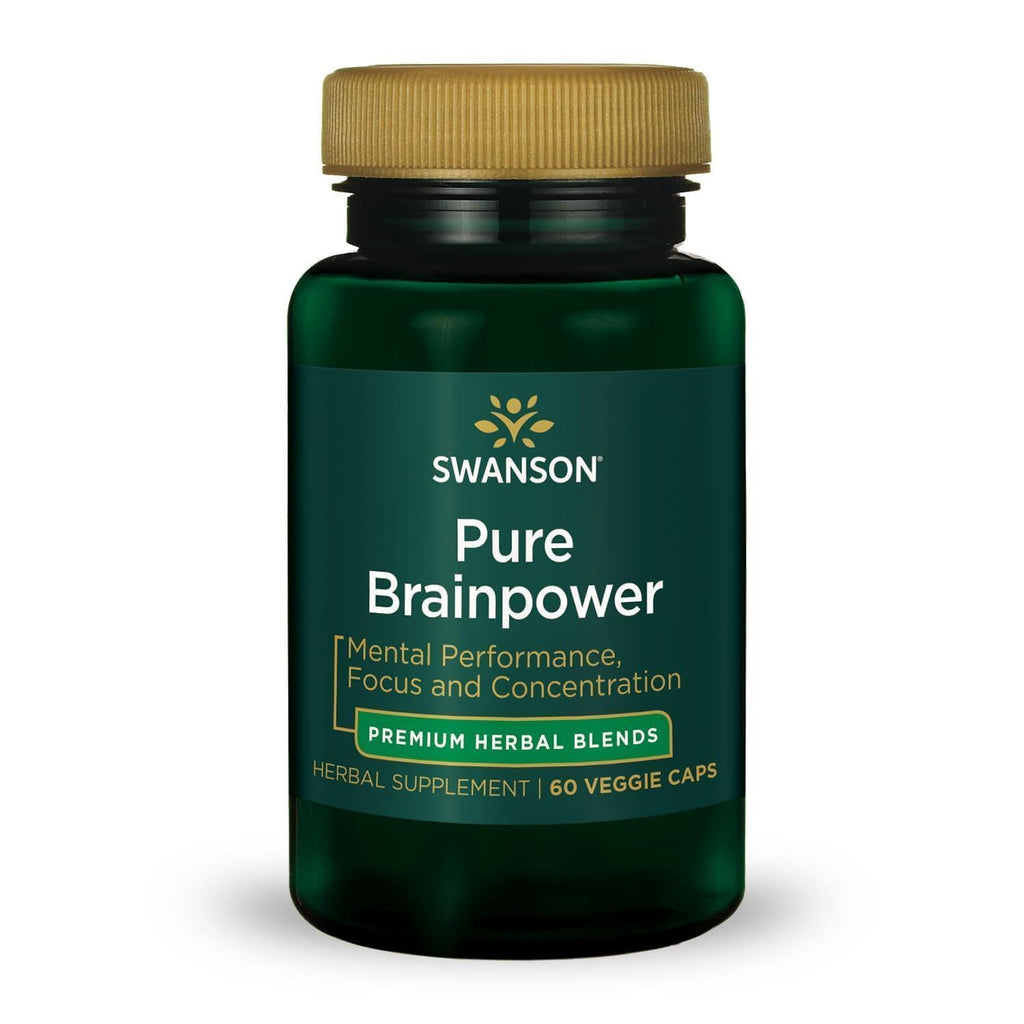 Swanson Pure Brainpower Brain Health Supplement - 60 Vegetarian Capsules
