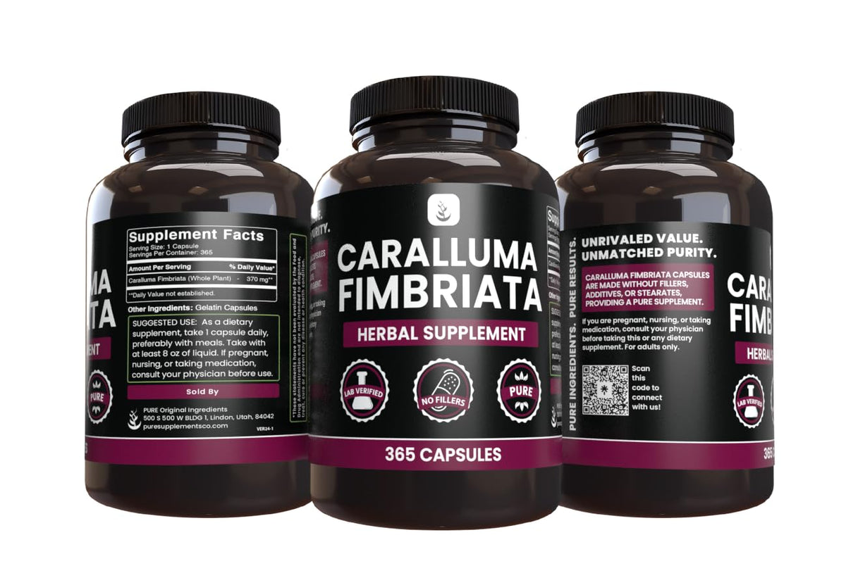 PURE ORIGINAL INGREDIENTS Caralluma Fimbriata No Magnesium Or Rice