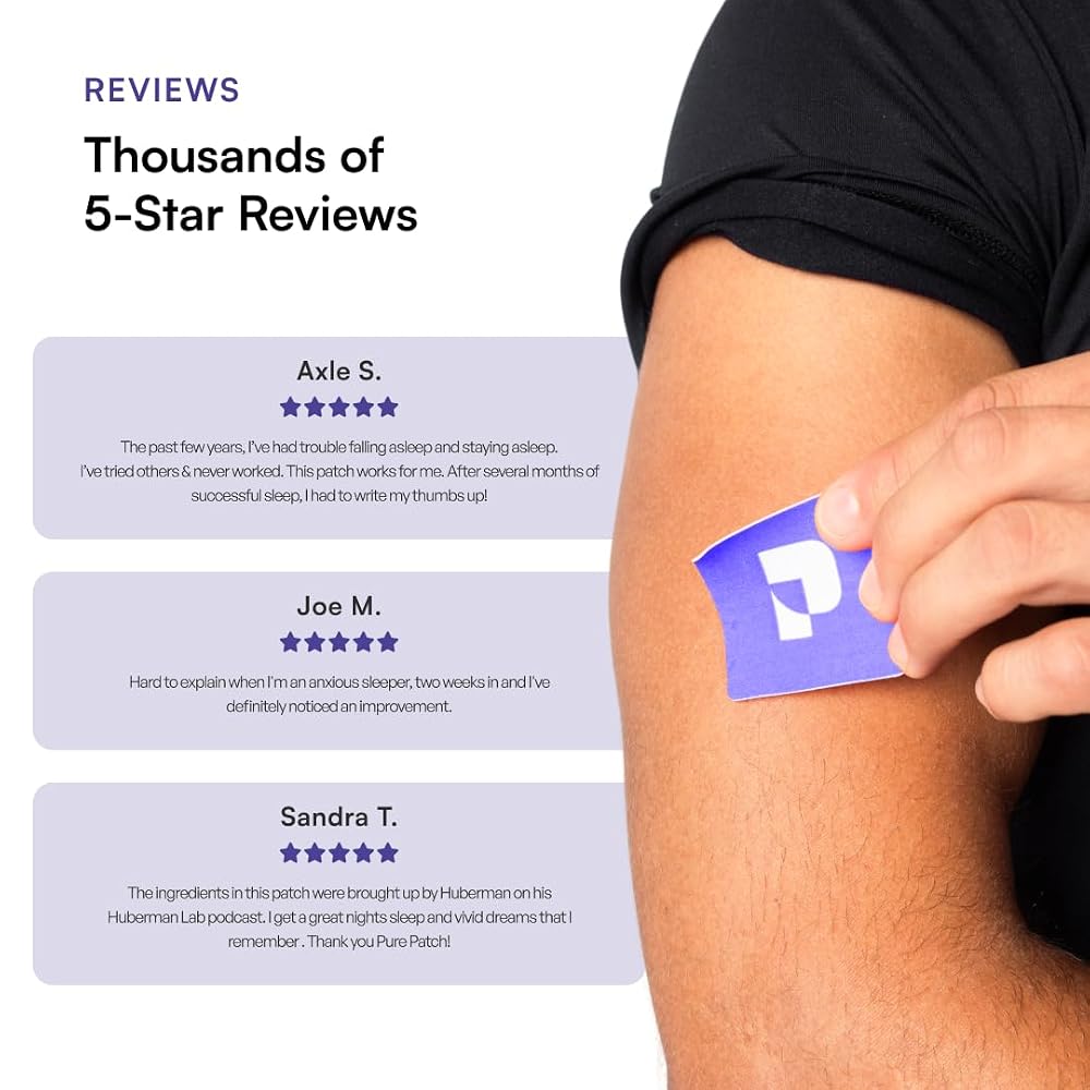 Pure Patch Sleep Patches Melatonin-Free Magnesium Glycinate - 30 Patches - image 10