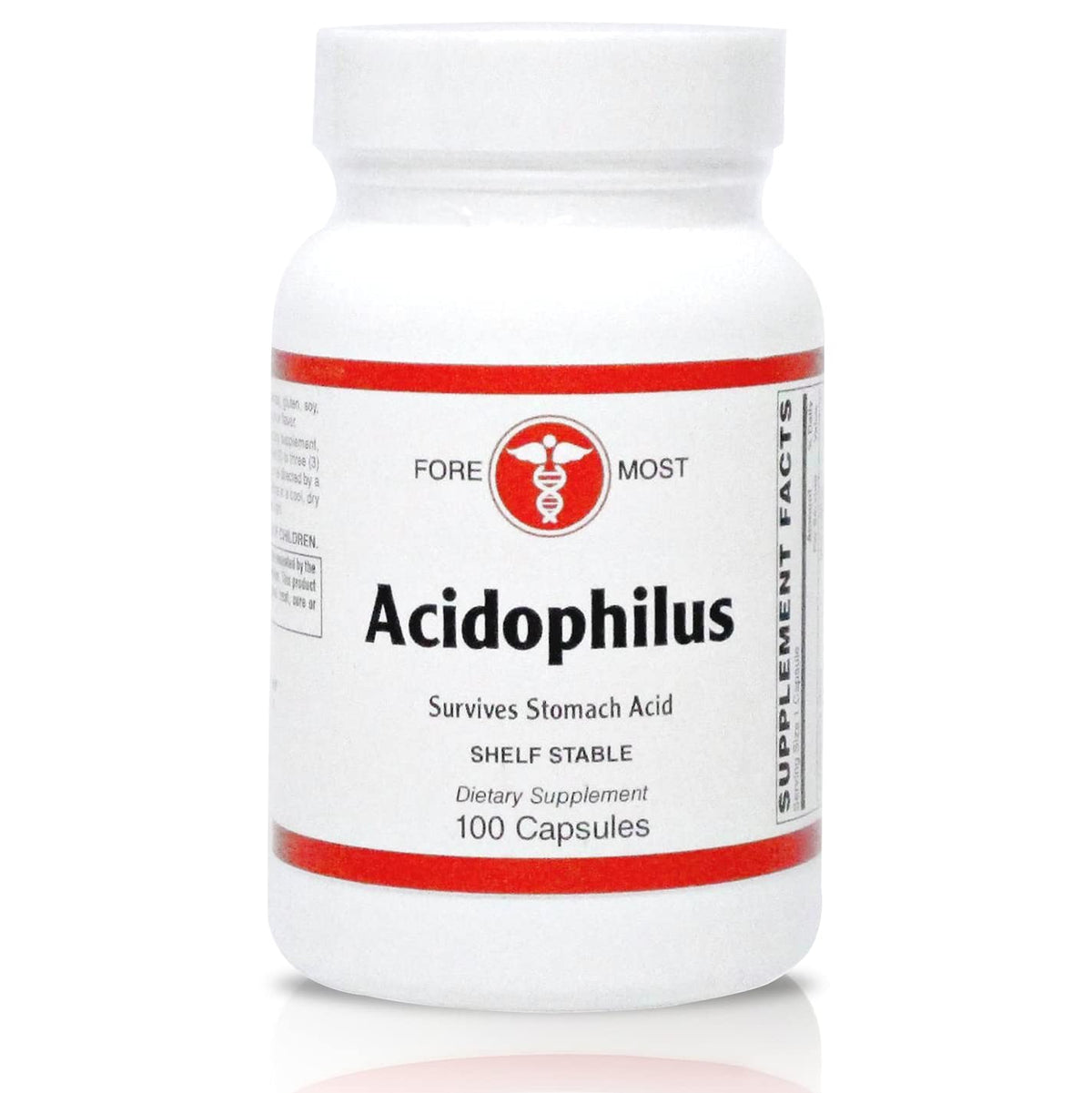 Holistic Health Acidophilus Probiotic Capsules - 100 Capsules