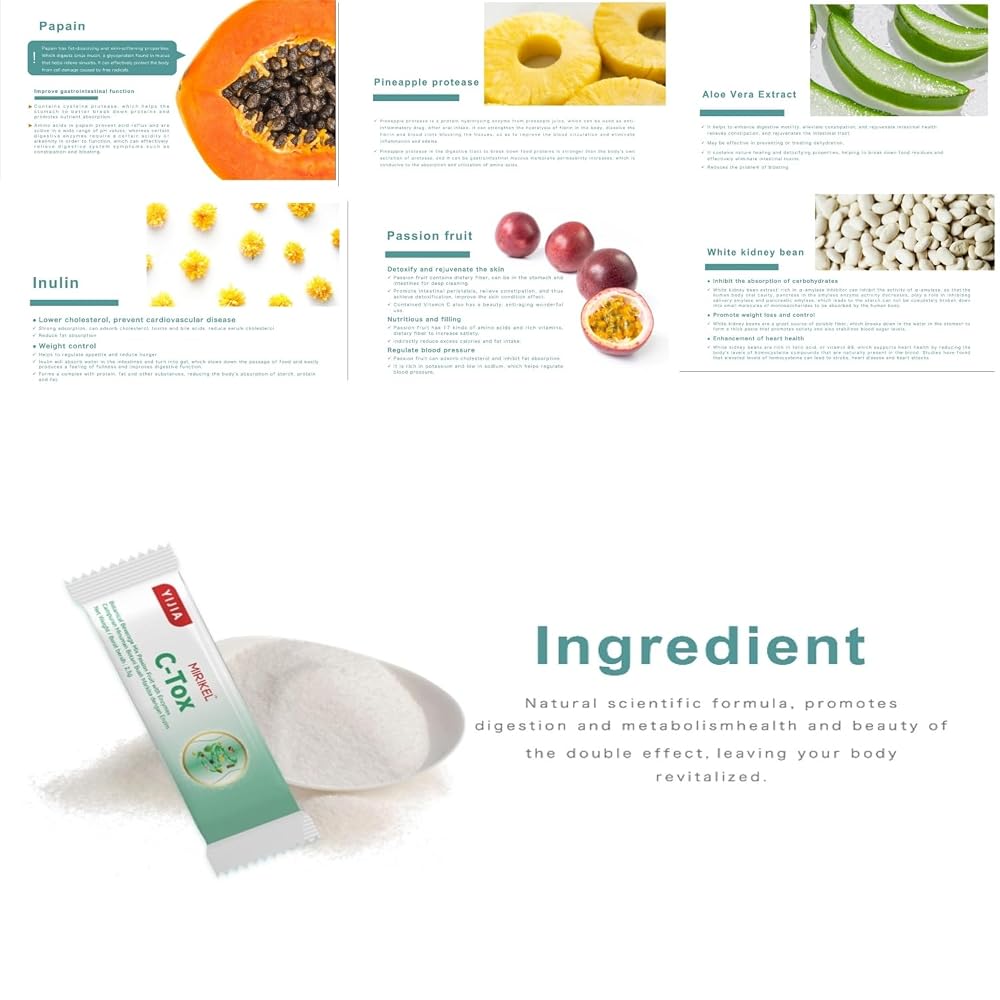 Usoway C-TOX Digestive Fibre Powder - 14 Sticks - image 2