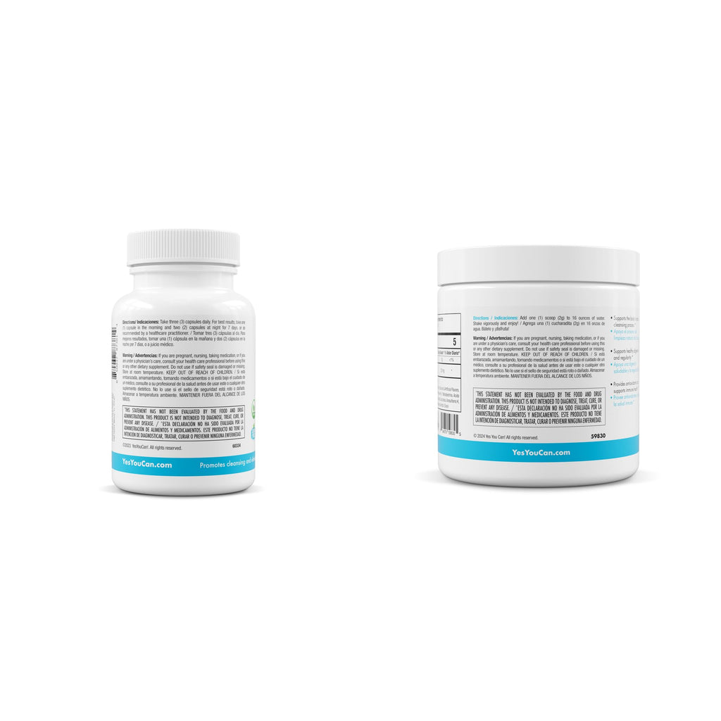 Yes You Can! Detox Kit Bundle, Capsules, Aloe Vera Mix & Bottle
