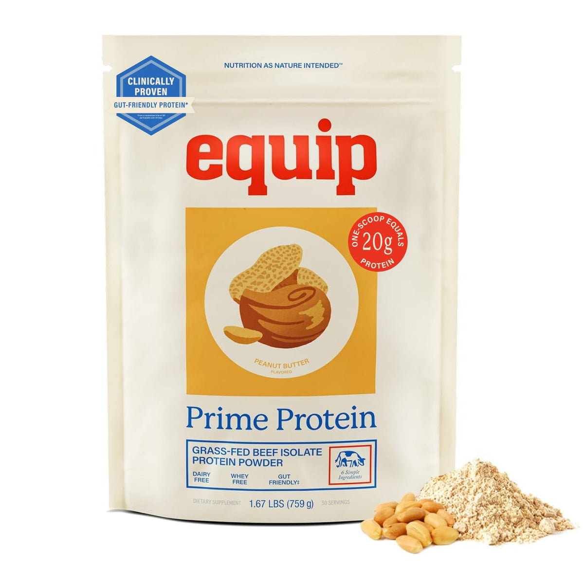 Equip Prime Protein Powder - Gut-Friendly