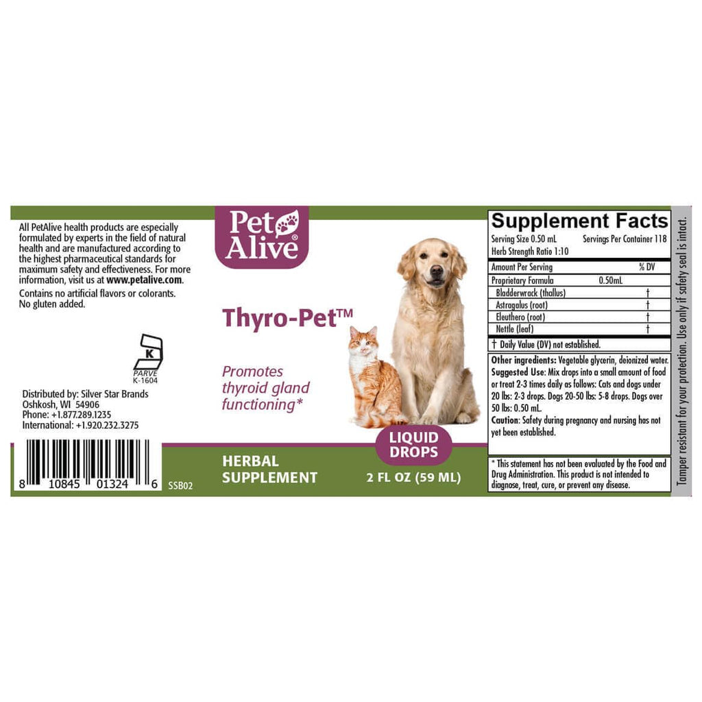 PetAlive Thyro-Pet Herbal Drops for Dog & Cat Thyroid Support - 2 Fl Oz - image 9