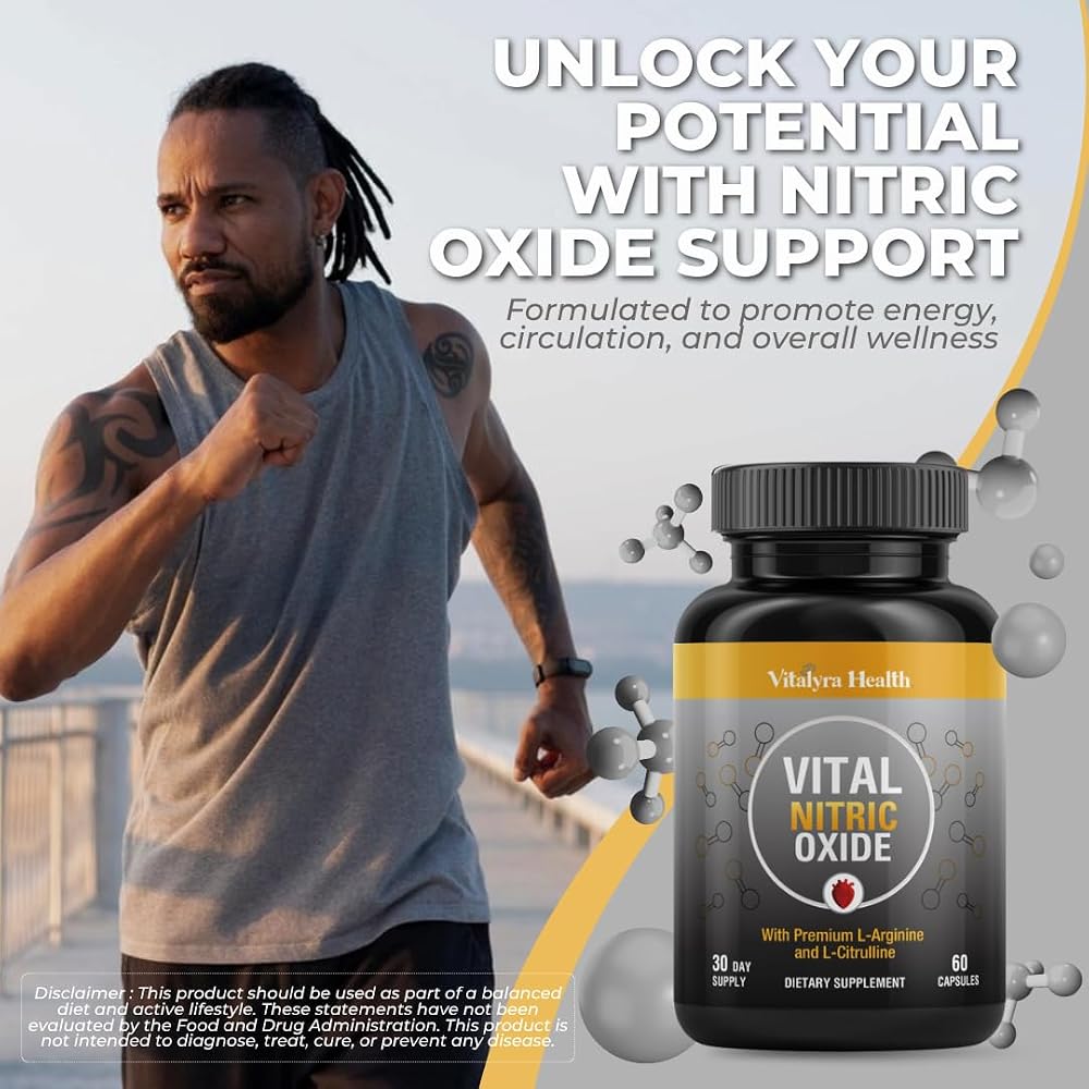 Vital Nitric Oxide Supplements for Men - Workout Booster Supplement