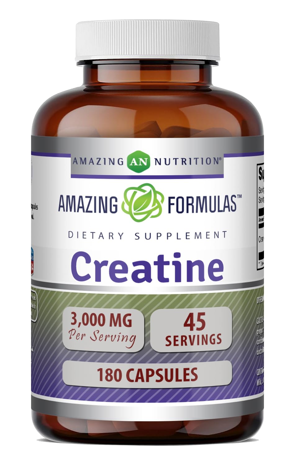 Amazing Formulas Creatine Monohydrate 3000 Mg Per Serving Capsules