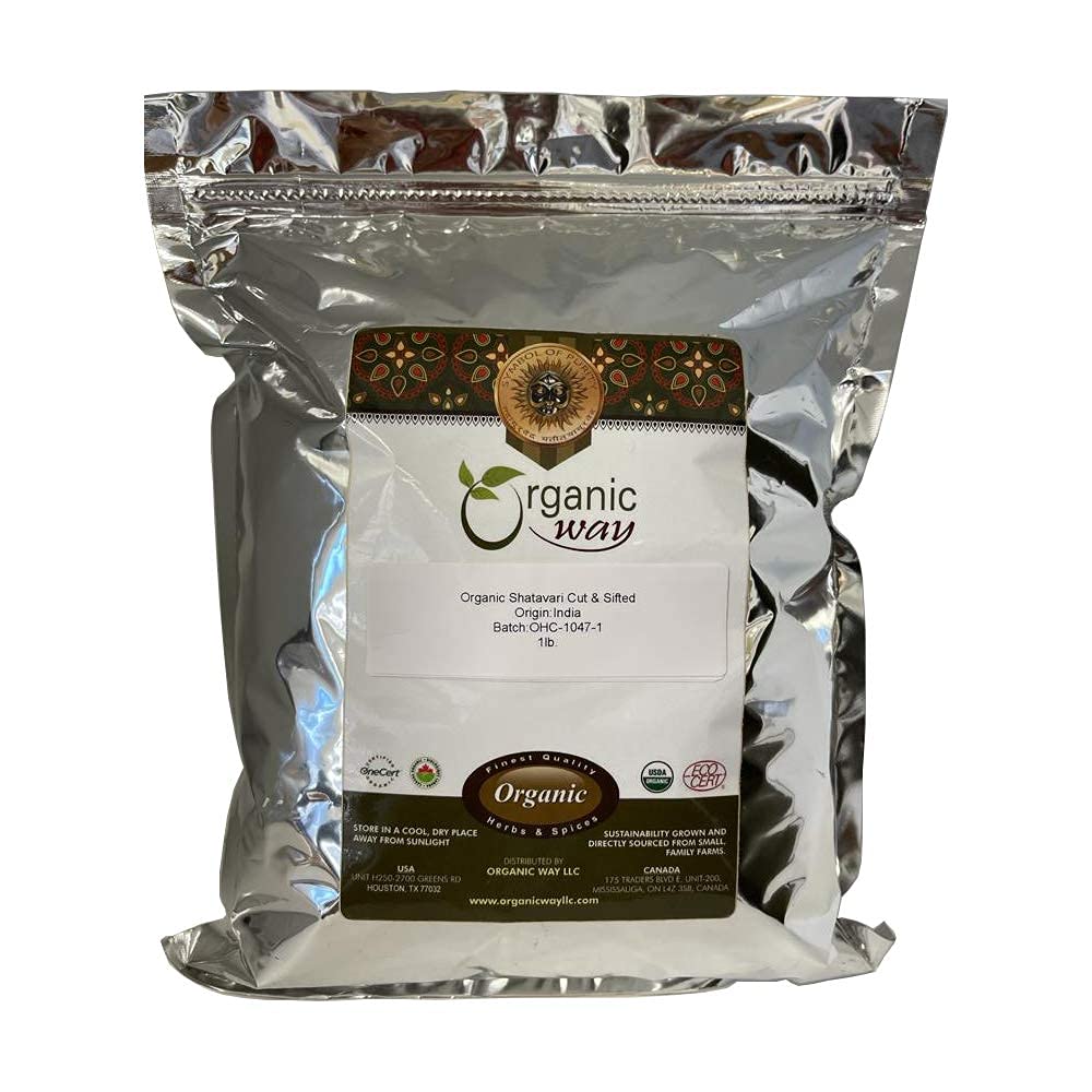 Organic Way Dried Shatavari Cut & Sifted - Origin - India